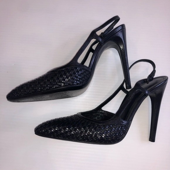 Bottega Veneta Woven High-Heel Slingback Pump - Picture 6 of 8